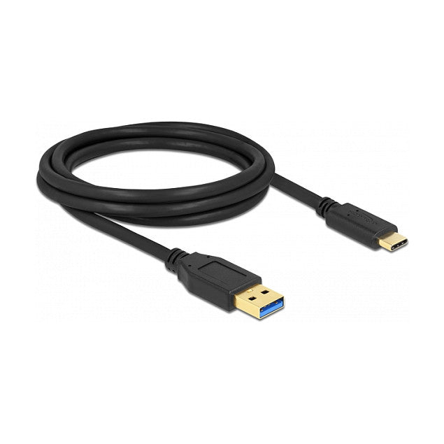 Delock USB-Kabel - USB Typ A (M) bis USB-C (M) 2M Black