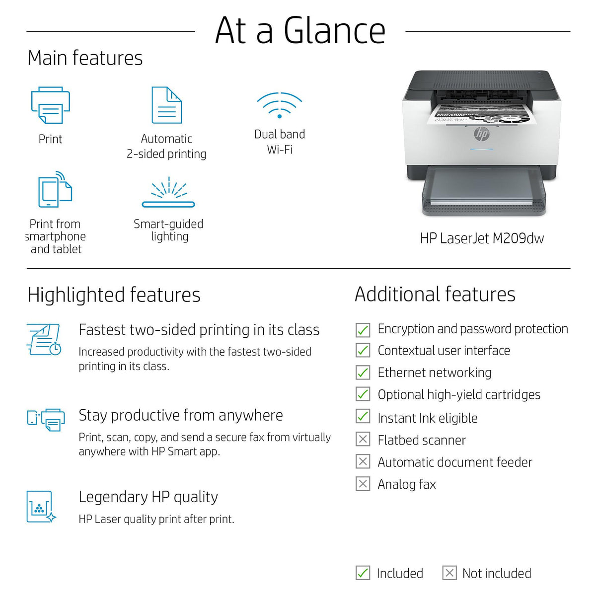 HP LaserJet Pro M209 dw