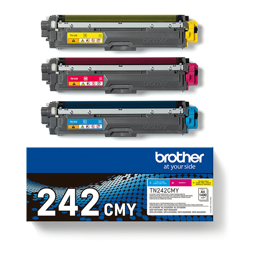 Brother Toner TN-242CMY Multipack Farbe bis zu 1.400 Seiten nach ISO/IEC 19798