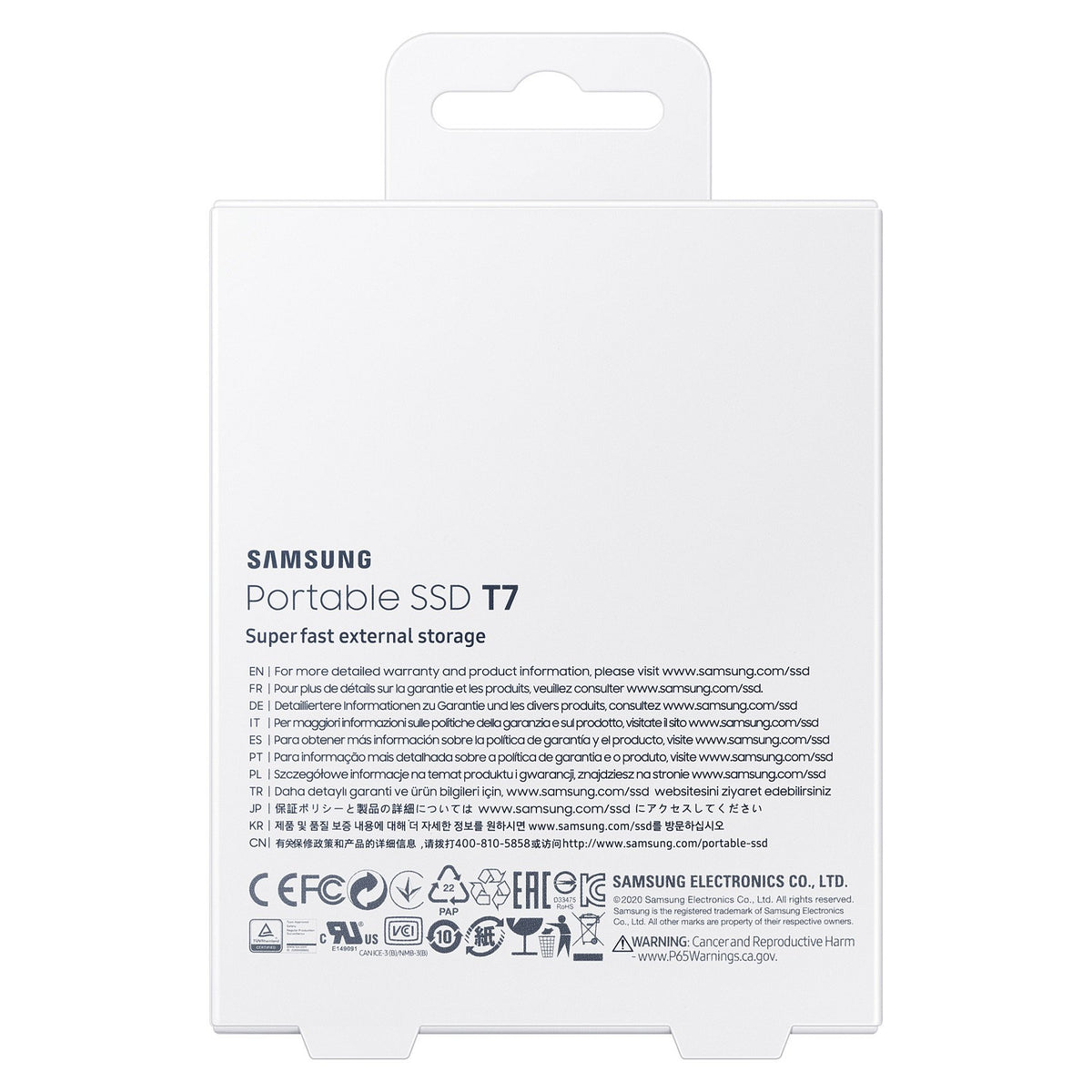 1TB Samsung Portable T7 USB 3.2 Gen2 Blue retail