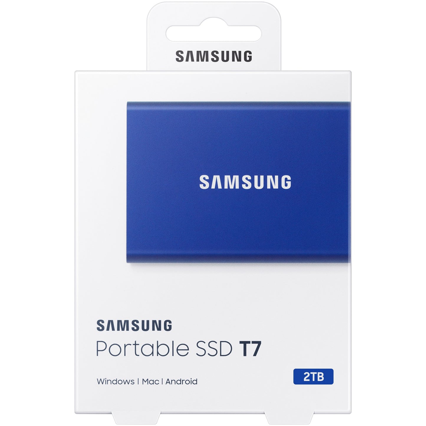 2TB Samsung Portable T7 USB 3.2 Gen2 Blau Einzelhandel