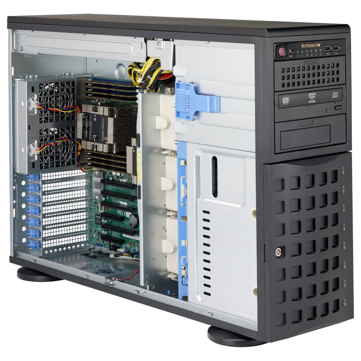 S SuperMicro SC745 BAC-R1K23B Tower