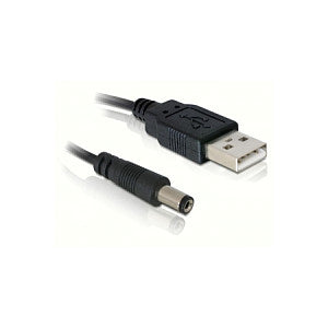 USB Stromkabel zu DC 5,5 x 2,1 mm Stecker 1 m