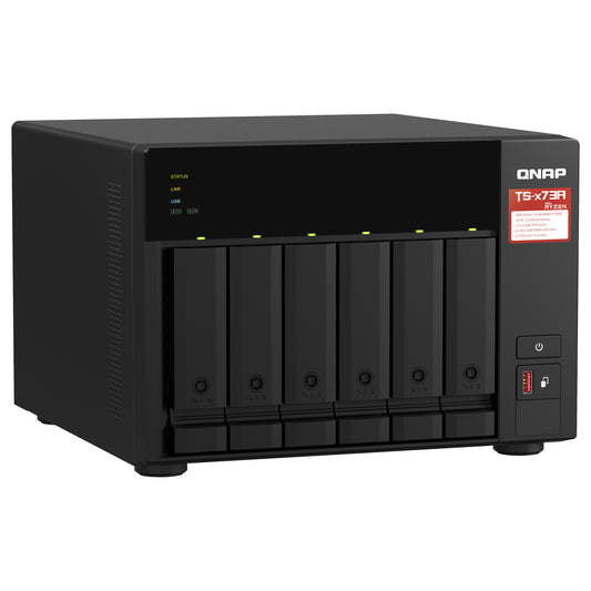 QNAP TS-673A NAS-Server 6Schächte AMD Ryzen Embedded V1500B 2.2 GHz SATA 6Gb/s