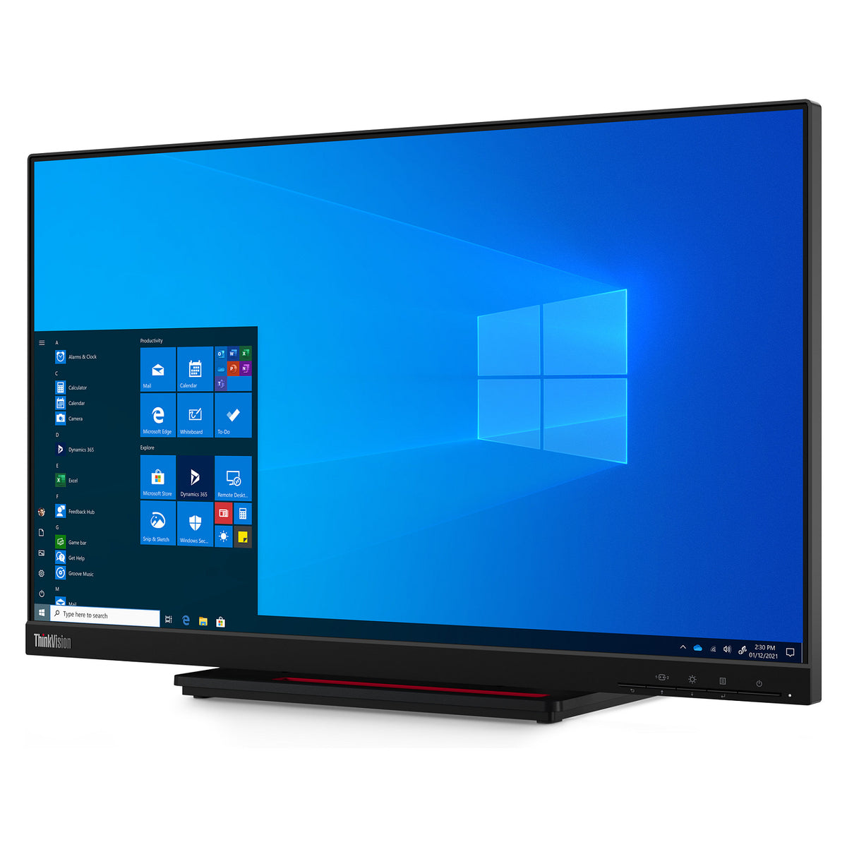 60,5cm/23,8" (1920x1080) Lenovo ThinkVision T24t-20 16:9 FHD IPS 4ms 60Hz HDMI DisplayPort USB-C USB Touch