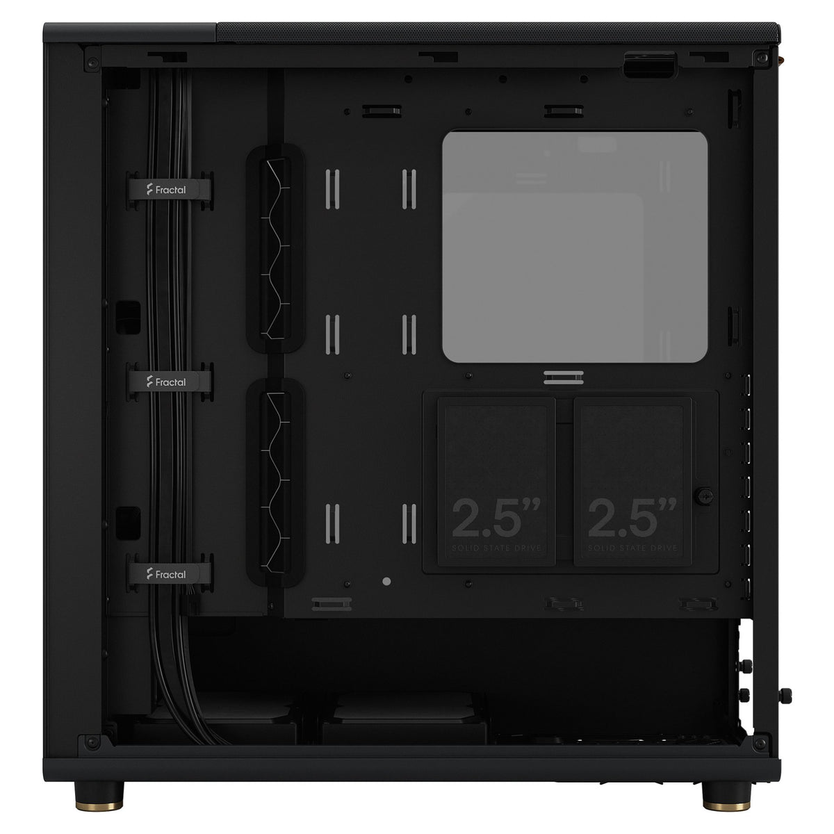 Midi Fractal Design North Charcoal Black Window Clear