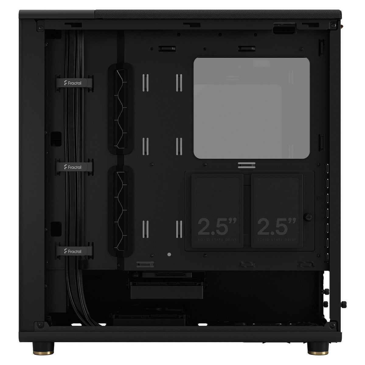 Midi Fractal Design North Charcoal Black Window Clear