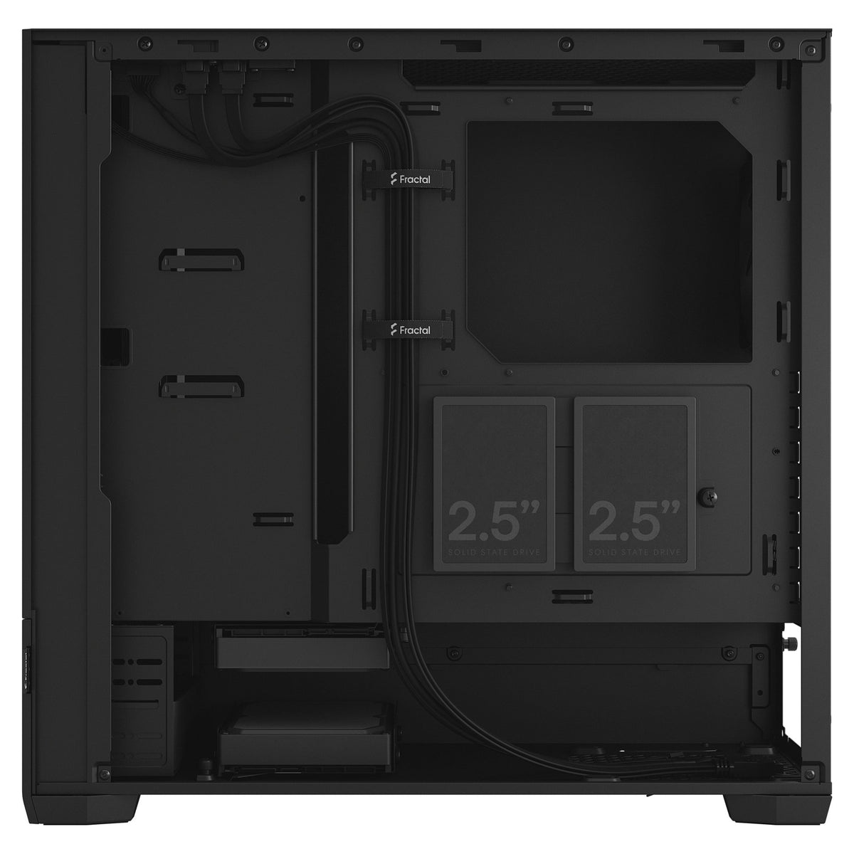 Midi Fractal Design Pop Air Black Solid