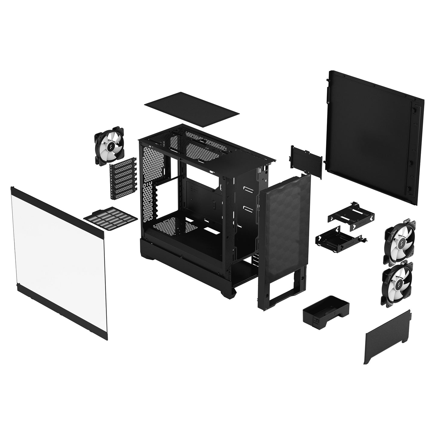 Midi Fractal Design Pop Air RGB Black Window