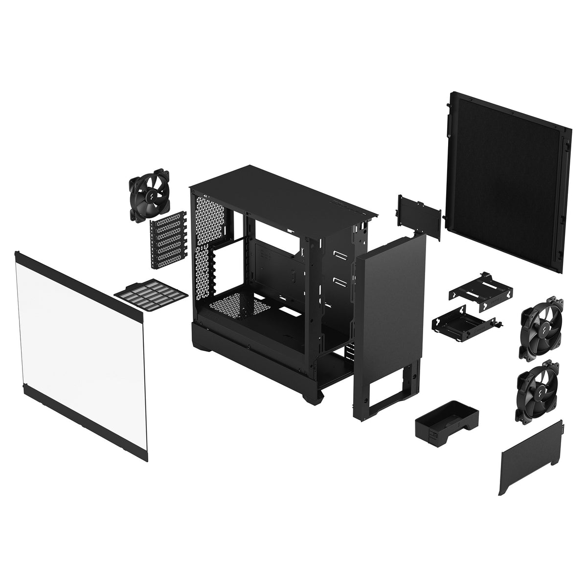 Midi Fractal Design Pop Silent Black Window
