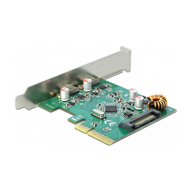 PCI Express x4 Karte zu 2 x extern USB 10 Gbps USB Type-C™ Buchse