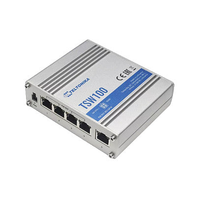 5P Teltonika TSW100 Industrial GSwitch 4x PoE+ (120W)