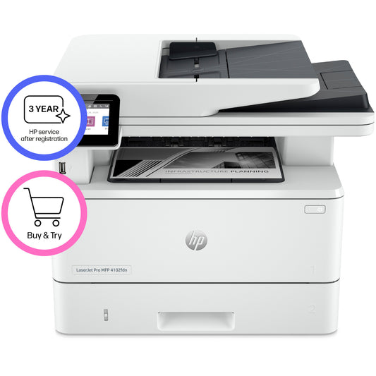 L HP LaserJet Pro MFP 4102FDN S/W-Laserdrucker 4in1 40S./Min. A4 LAN ADF Duplex