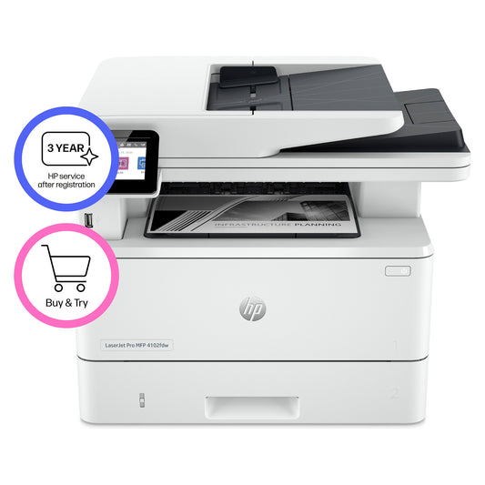 L HP LaserJet Pro MFP 4102FDW S/W-Laserdrucker 4in1 40S./Min. A4 LAN WLAN ADF Duplex
