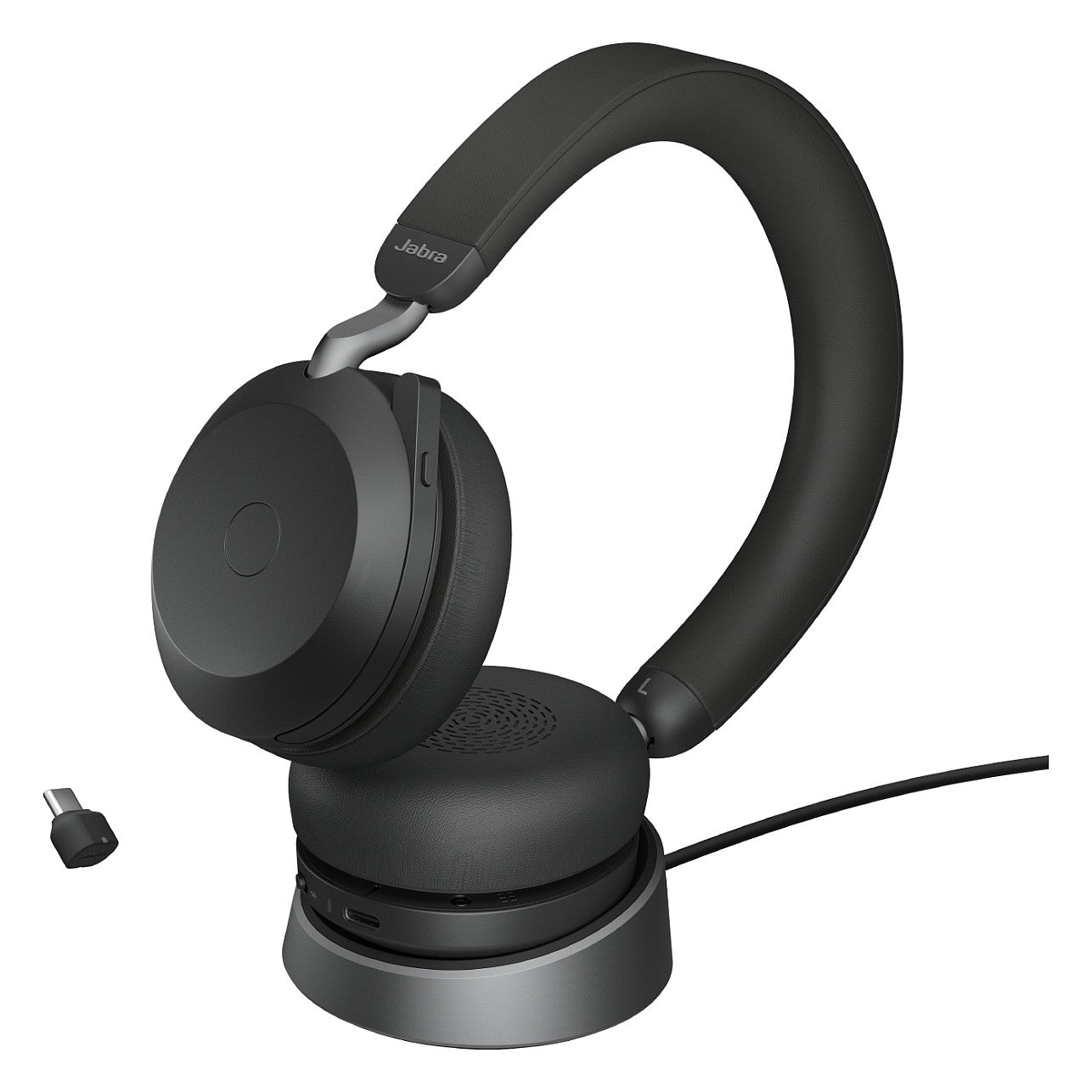 Jabra Evolve2 75 Link380c UC Stereo Stand Black