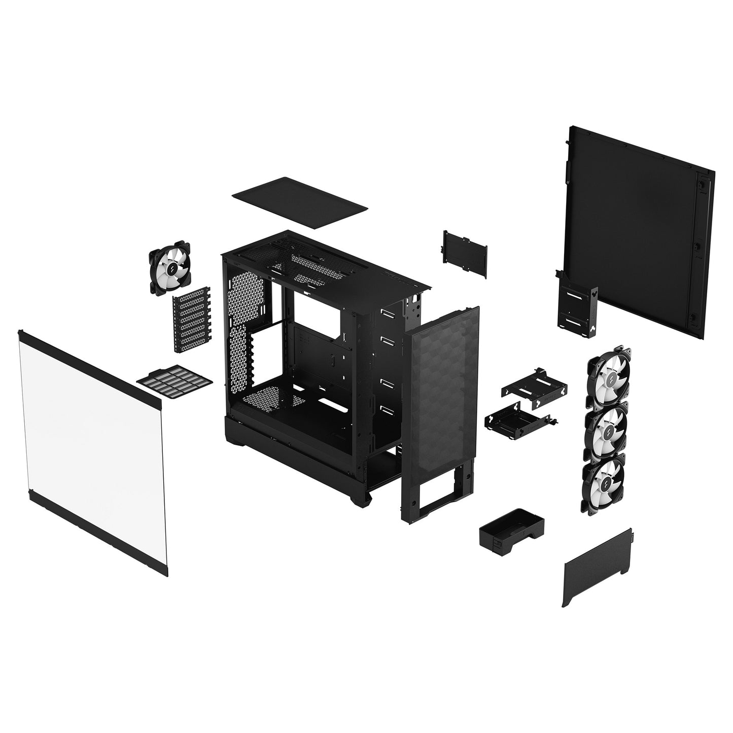 Midi Fractal Design Pop XL Air RGB Black Window