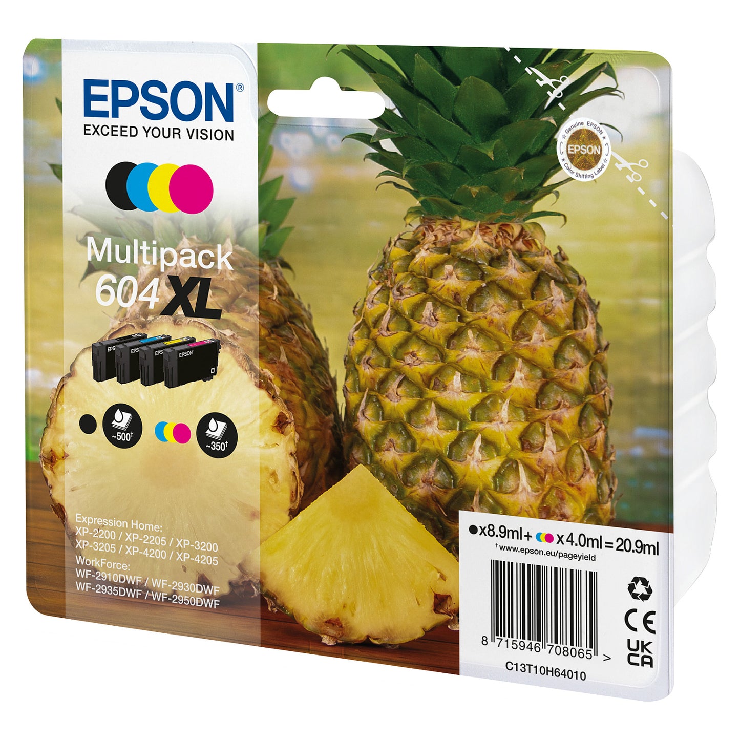 Epson Tinte 604XL C13T10H64010 Multipack (BKMCY) bis zu 350 Seiten