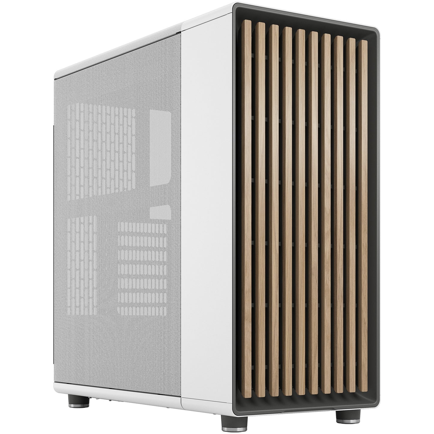 Midi Fractal Design North Chalk White Window Mesh