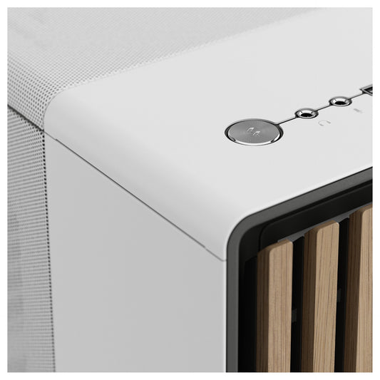 Midi Fractal Design North Chalk White Window Mesh