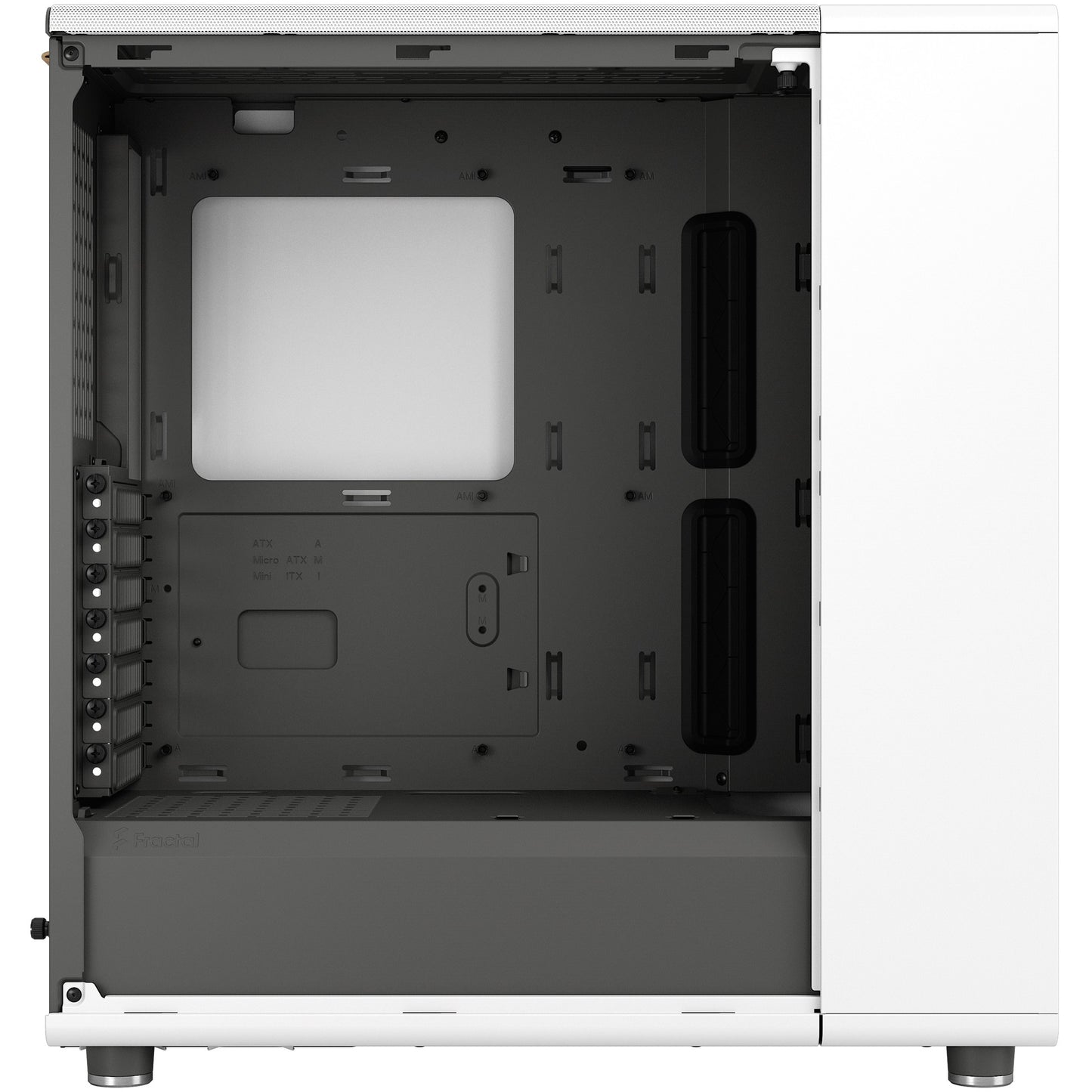Midi Fractal Design North Chalk White Window Mesh