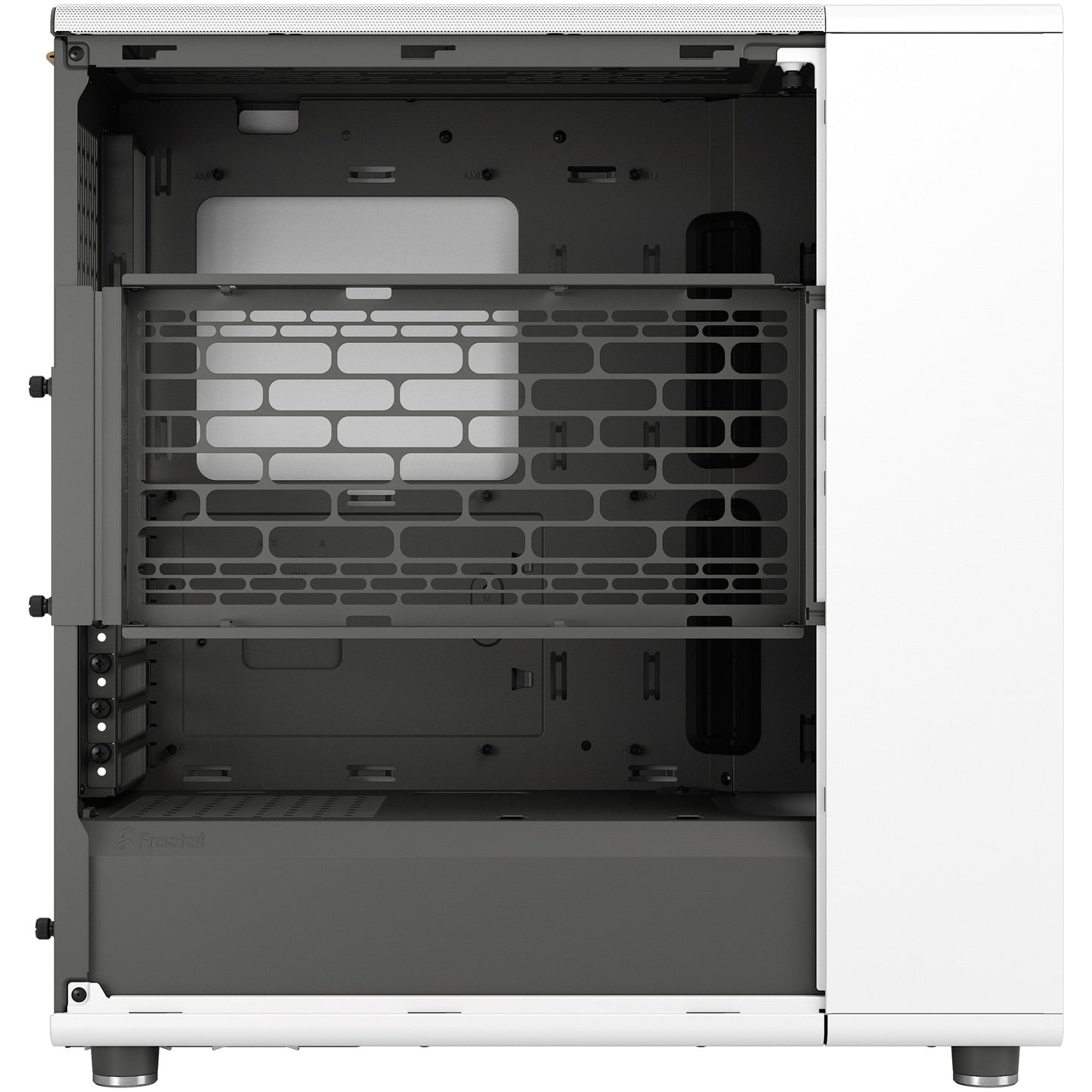 Midi Fractal Design North Chalk White Window Mesh