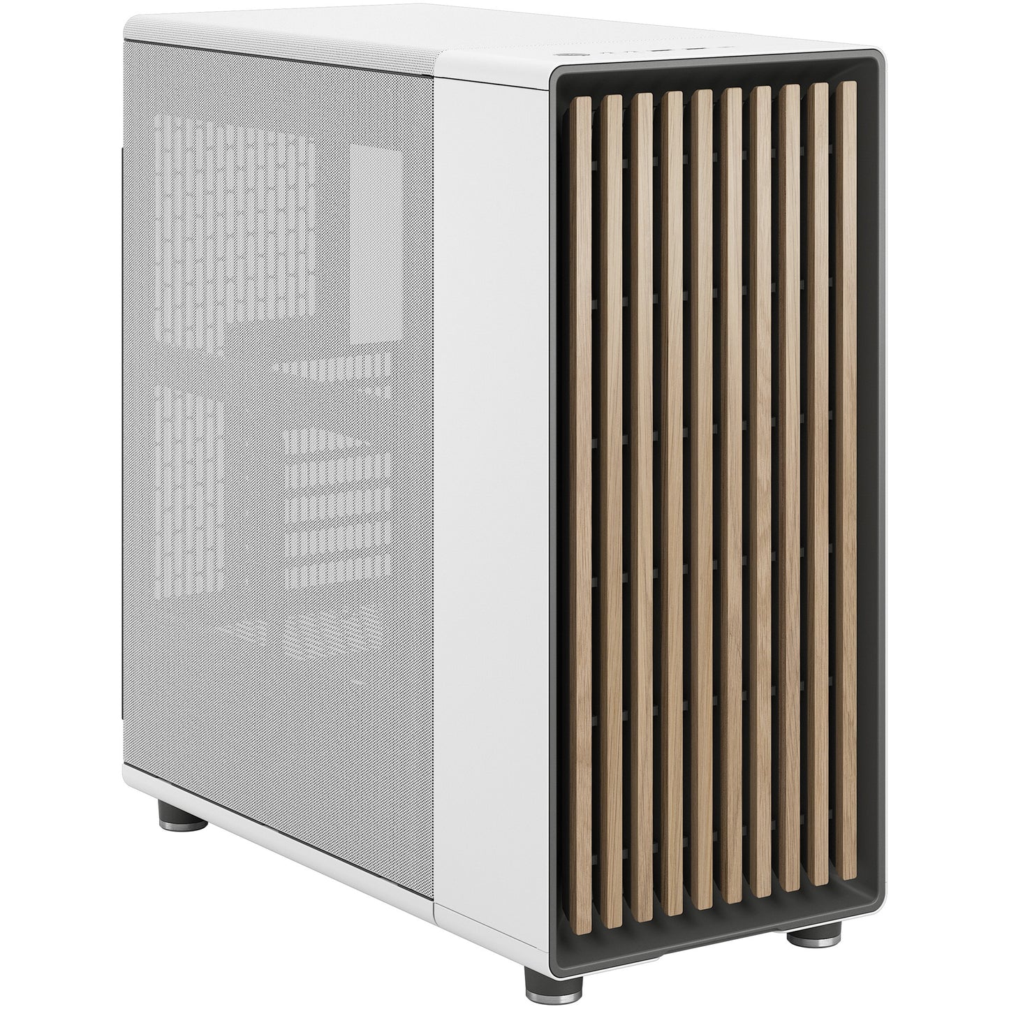 Midi Fractal Design North Chalk White Window Mesh