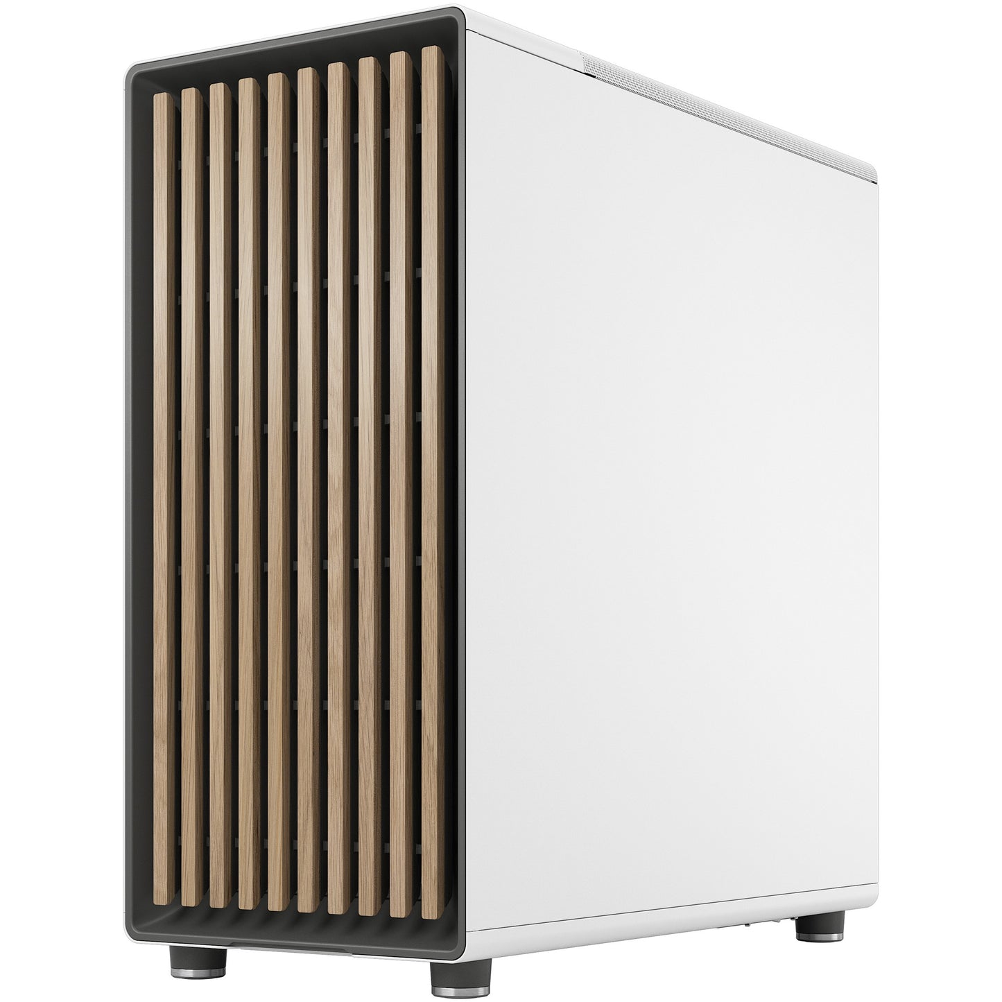 Midi Fractal Design North Chalk White Window Mesh