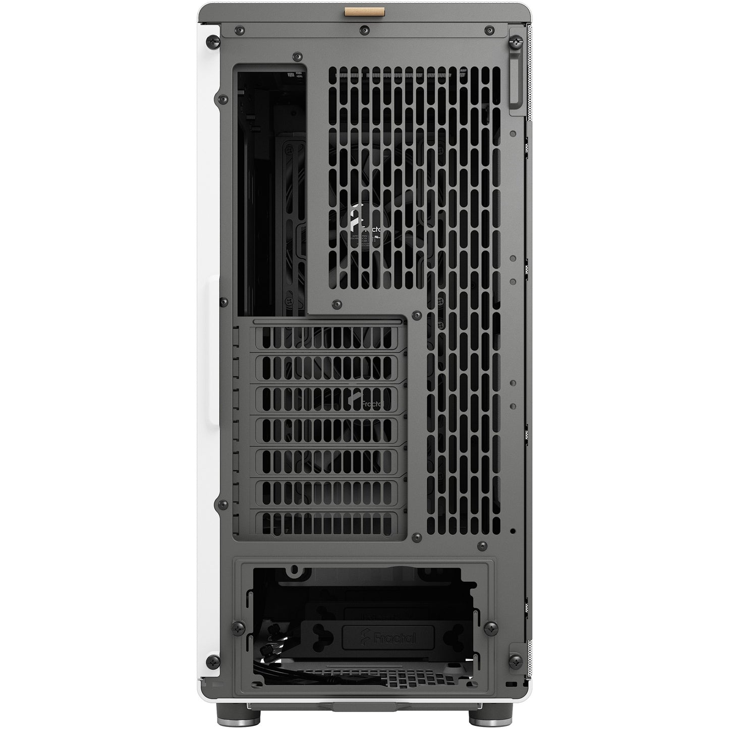 Midi Fractal Design North Chalk White Window Mesh