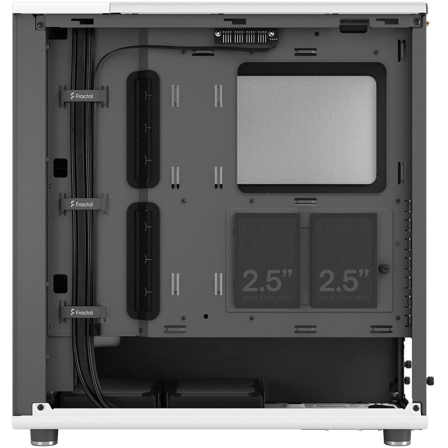 Midi Fractal Design North Chalk White Window Mesh