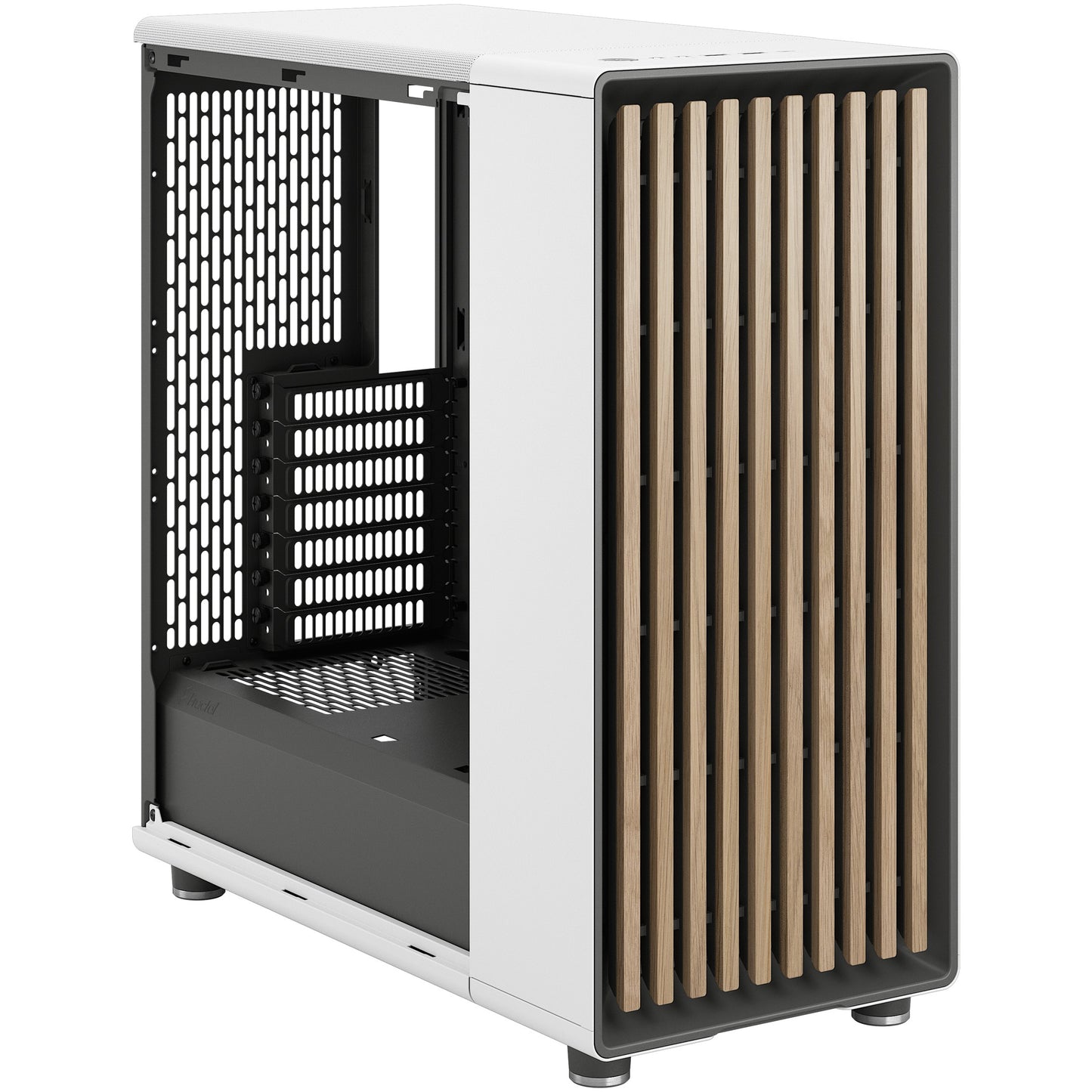 Midi Fractal Design North Chalk White Window Mesh
