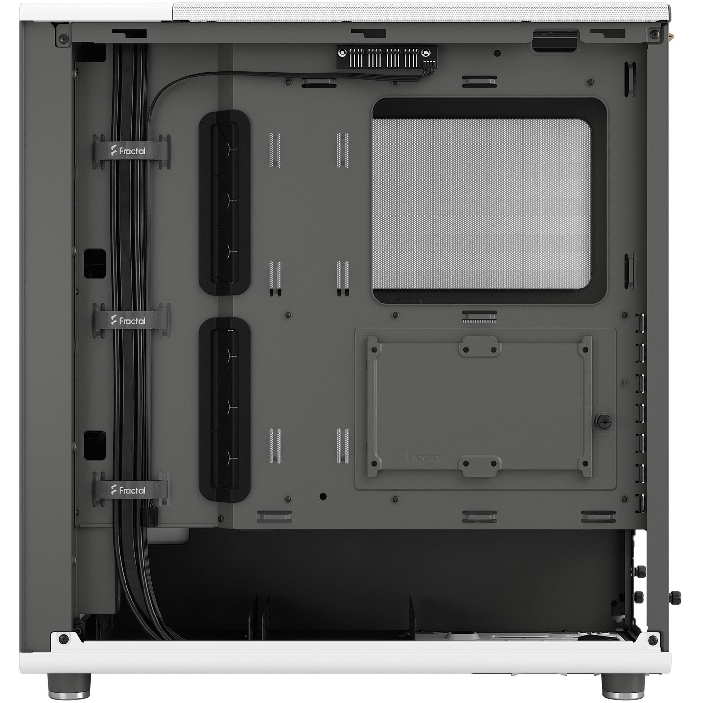Midi Fractal Design North Chalk White Window Mesh
