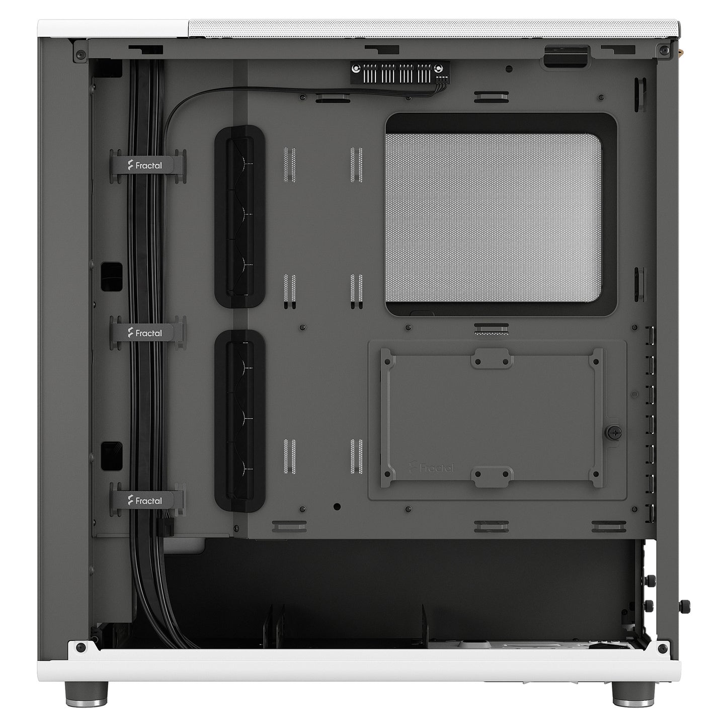 Midi Fractal Design North Chalk White Window Mesh