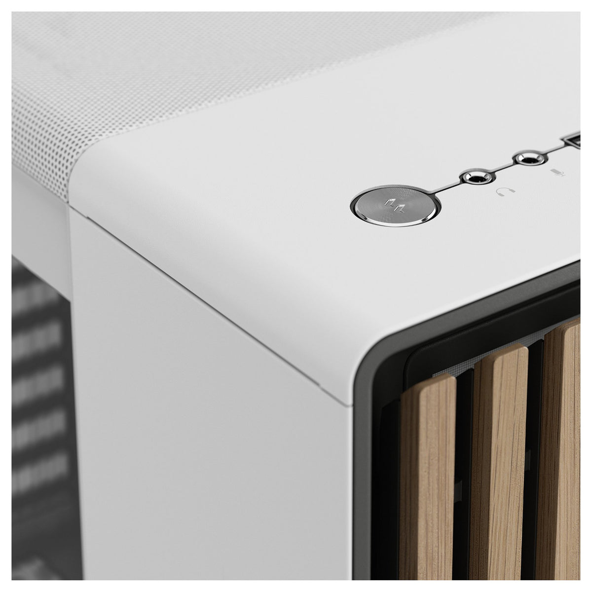 Midi Fractal Design North Chalk White Window Clear