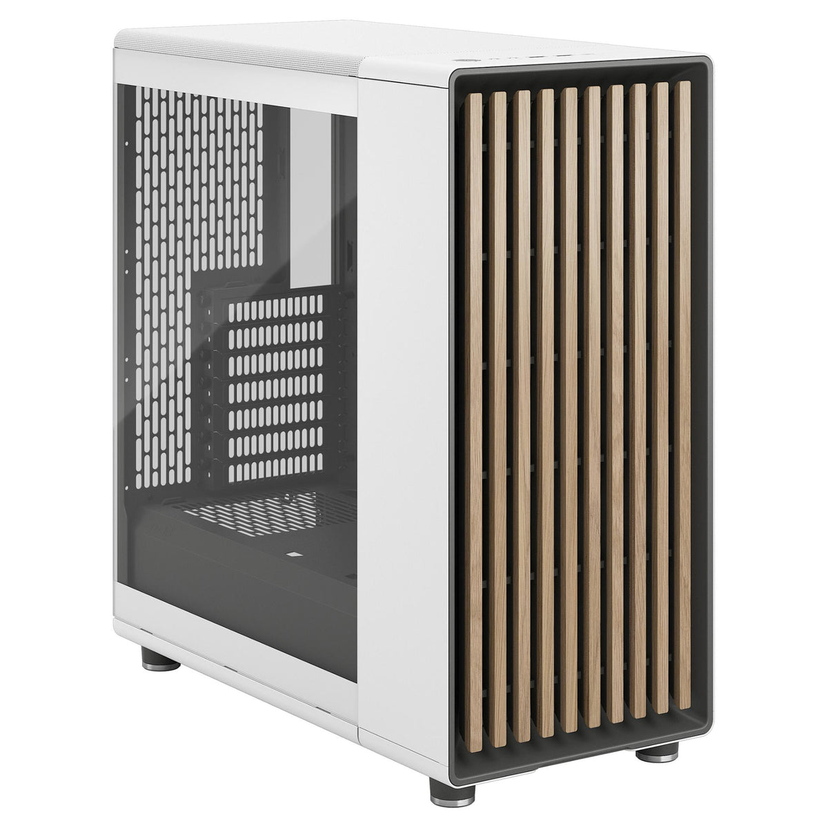 Midi Fractal Design North Chalk White Window Clear