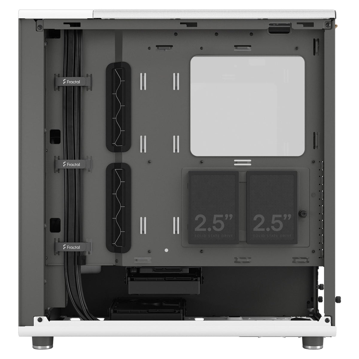 Midi Fractal Design North Chalk White Window Clear