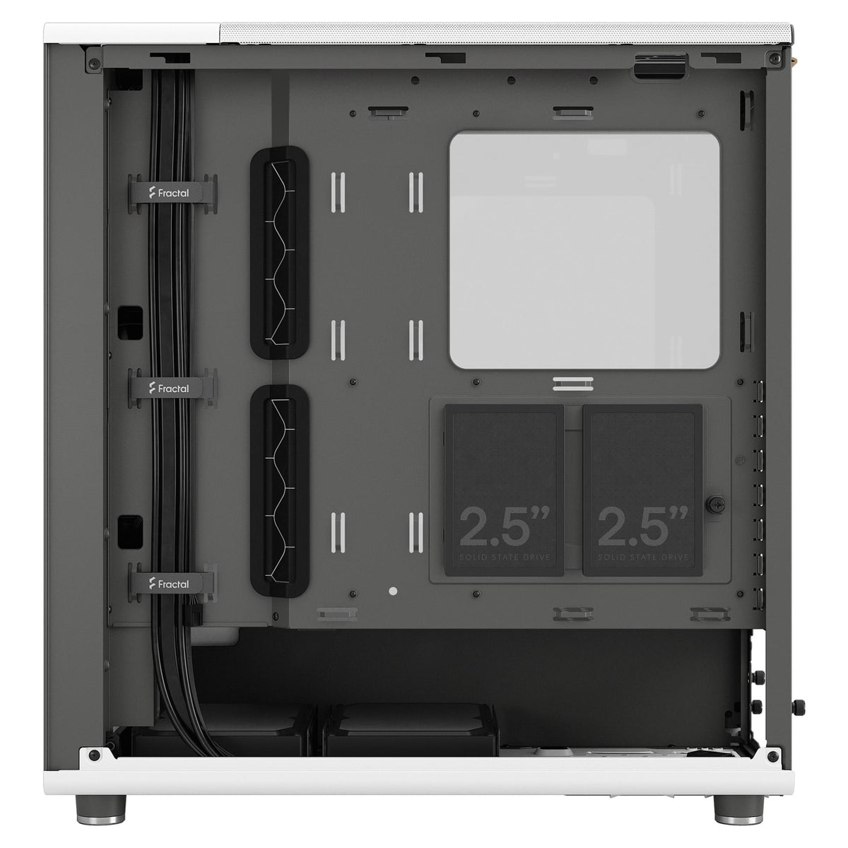 Midi Fractal Design North Chalk White Window Clear