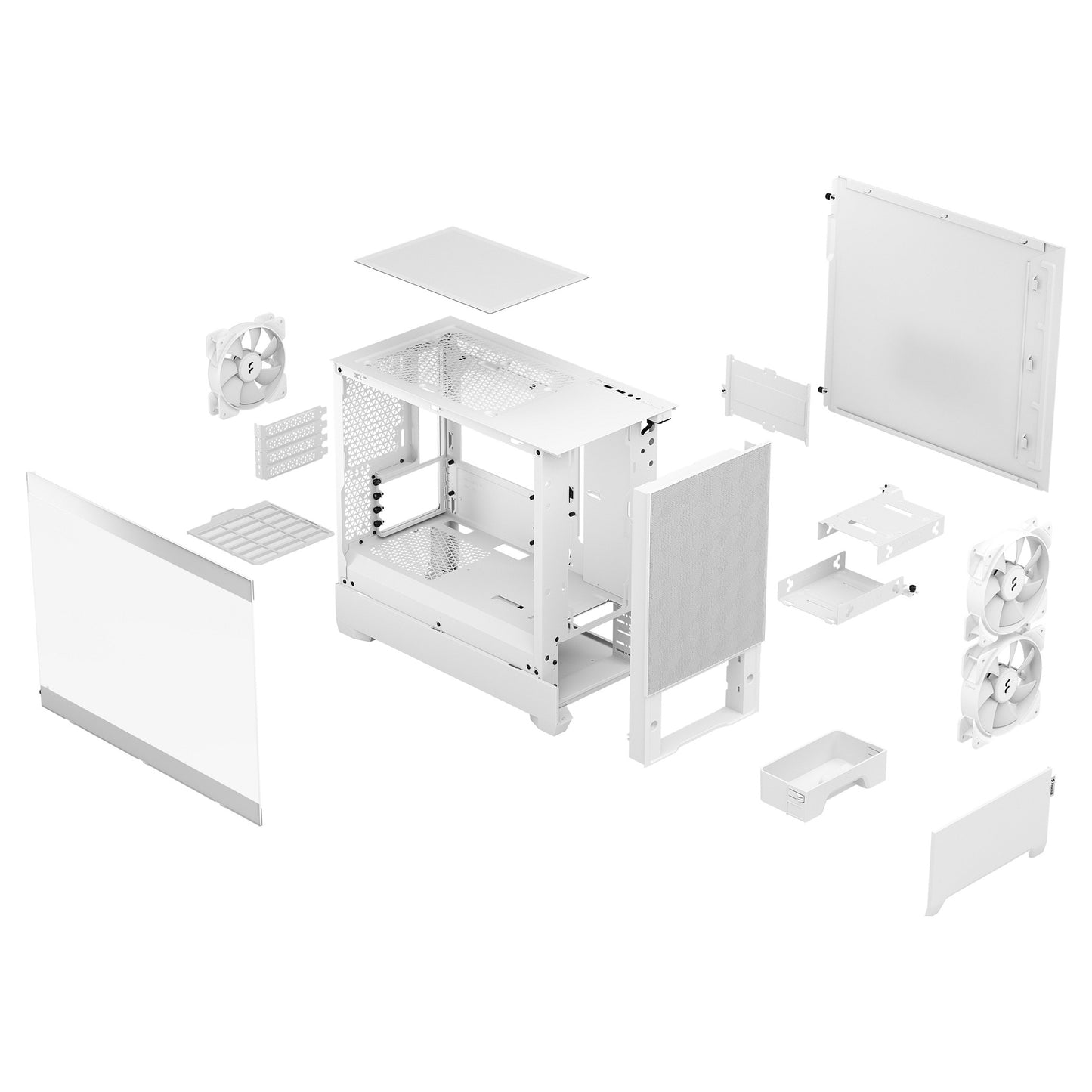 Tower Fractal Design Pop Mini Air RGB TG Clear White