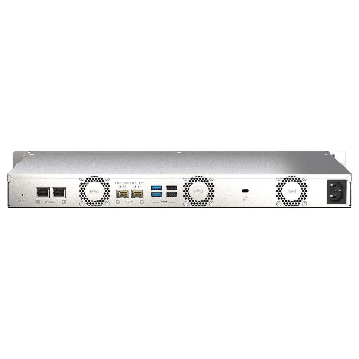 4-Bay QNAP TS-435XeU Rack SATA 6Gb/s RAID 0, 1, 5, 6, 10, JBOD 4GB RAM