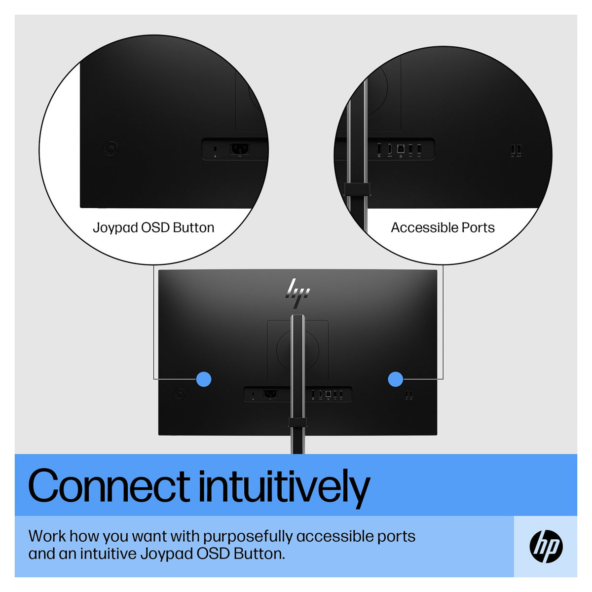 68,6 cm/27" (1920×1080) HP E27 G5 16:9 IPS 5 ms 75 Hz HDMI DisplayPort USB-Hub VESA Black