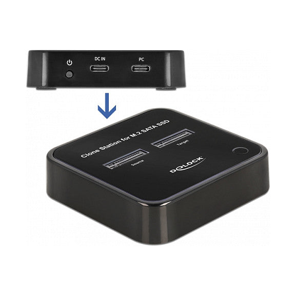 M.2 Dockingstation für 2 x M.2 SATA SSD mit Klon Funktion