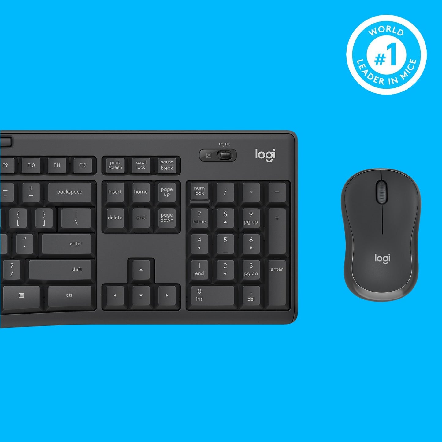 Logitech MK295 Silent wireless Combo Graphite QWERTY US