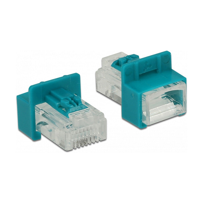 RJ45 Secure Clip mit Stecker Set mit 6 Stück