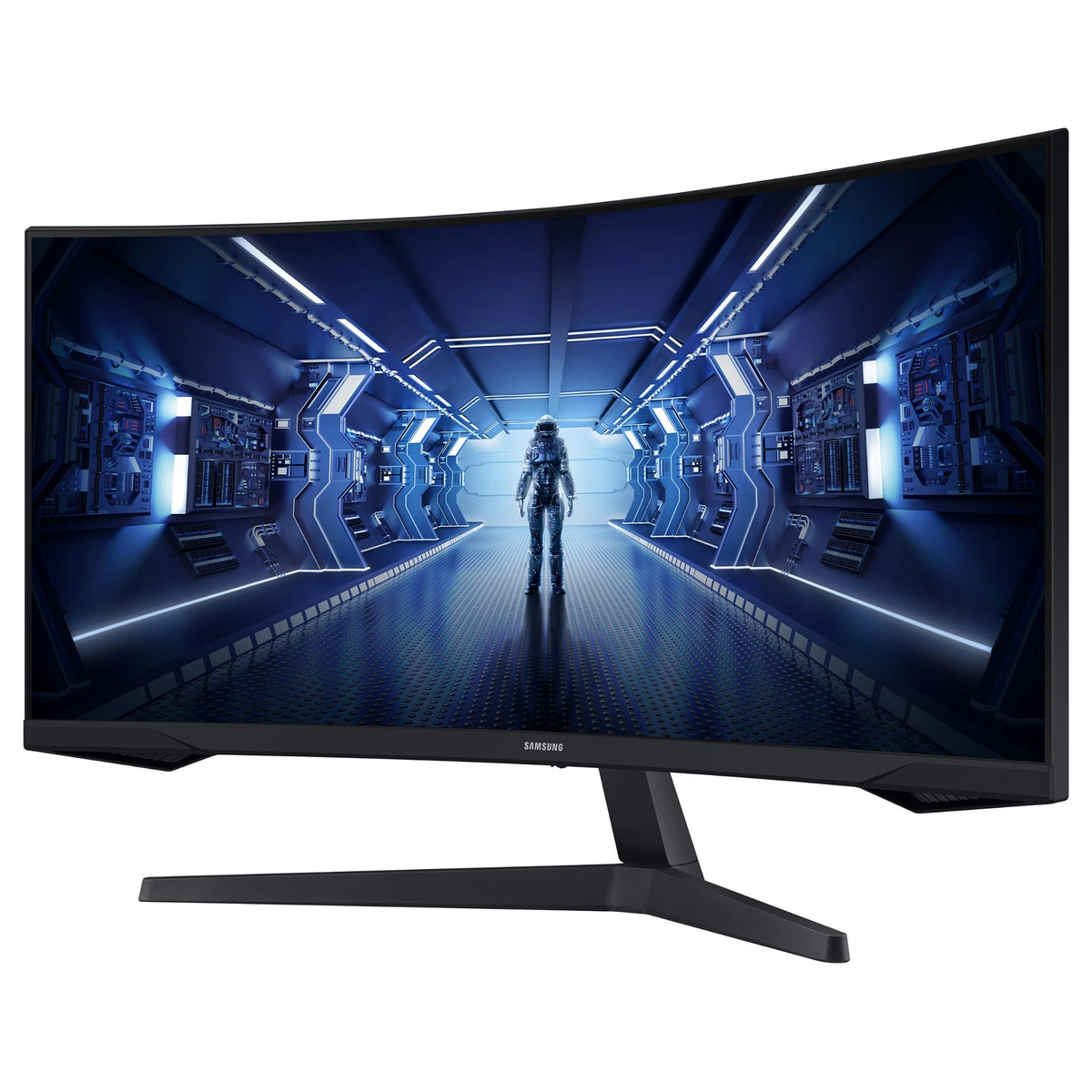 86cm/34'' (3440x1440) Samsung Odyssey C34G55TWWP Curved 21:9 1ms 144Hz HDMI DisplayPort VESA Ultra WQHD Black