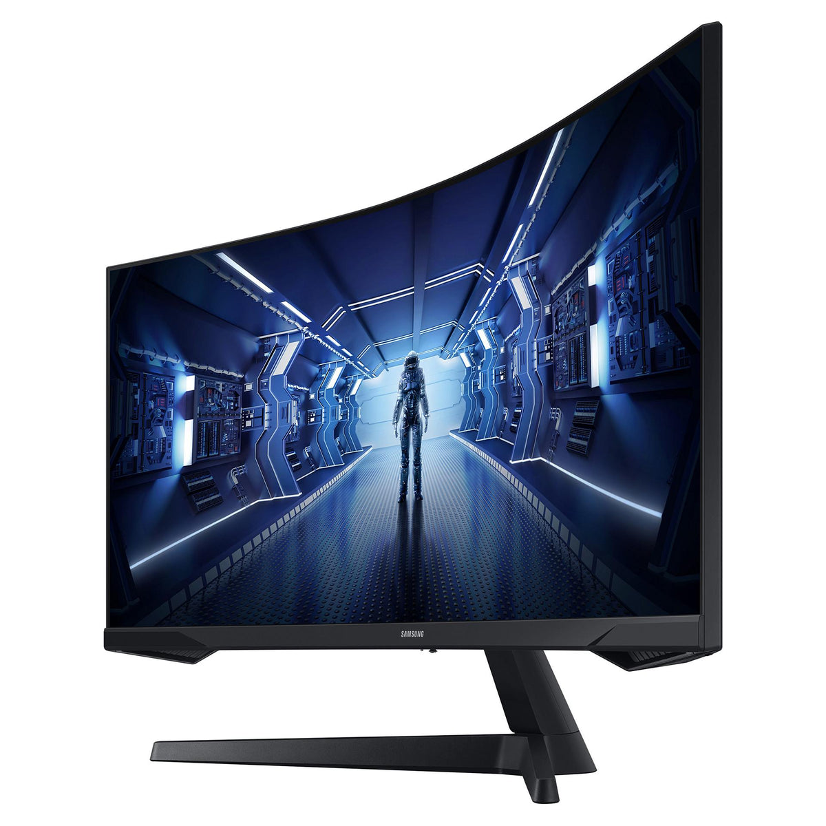 86cm/34'' (3440x1440) Samsung Odyssey C34G55TWWP Curved 21:9 1ms 144Hz HDMI DisplayPort VESA Ultra WQHD Black