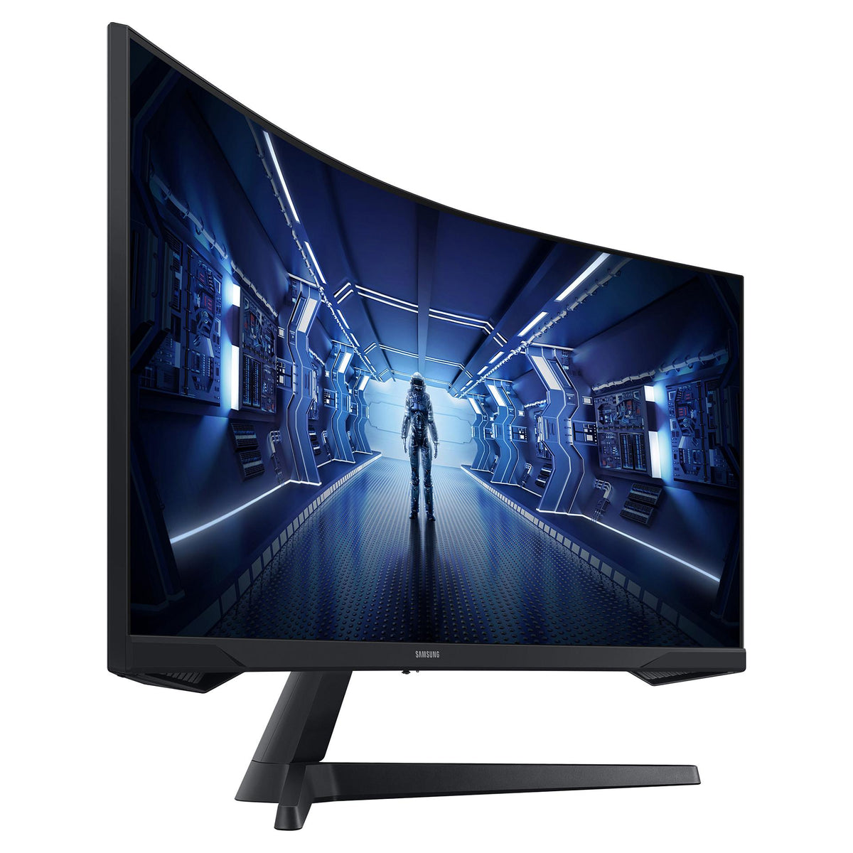 86cm/34'' (3440x1440) Samsung Odyssey C34G55TWWP Curved 21:9 1ms 144Hz HDMI DisplayPort VESA Ultra WQHD Black