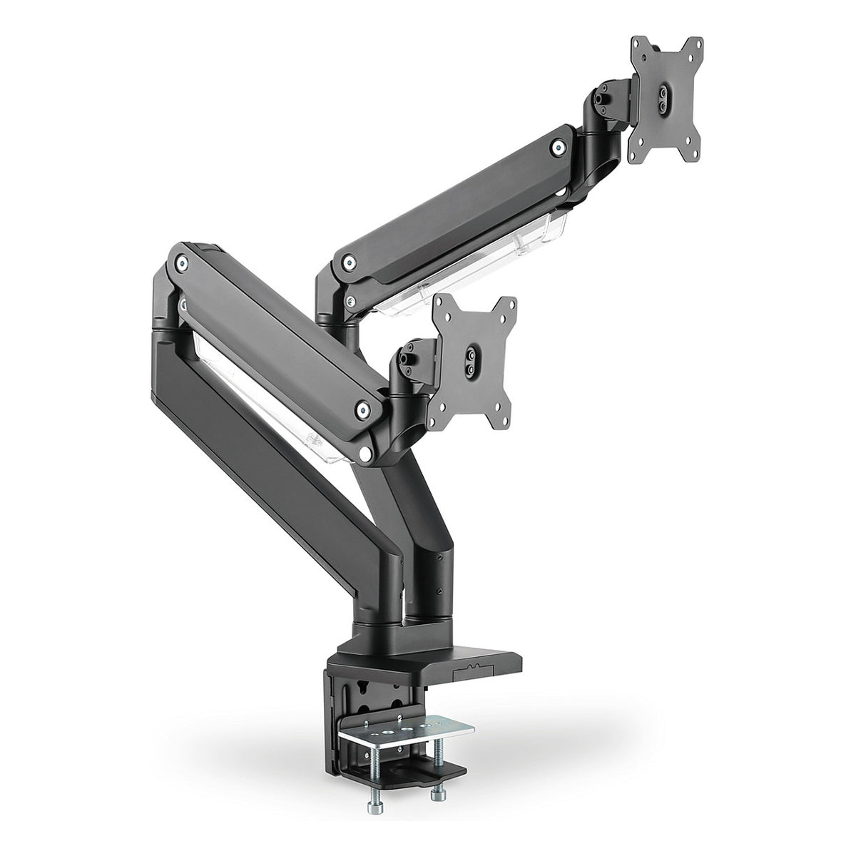 DIGITUS DA-90427 Tischhalterung für 2 Monitore 2x 35" 2x 15KG schwarz Gasdruckfeder DA-90427
