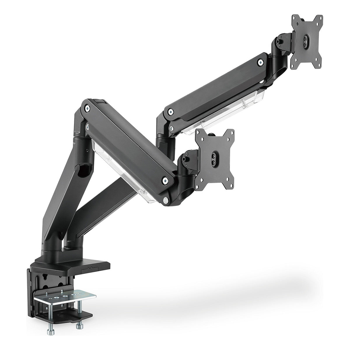 DIGITUS DA-90427 Tischhalterung für 2 Monitore 2x 35" 2x 15KG schwarz Gasdruckfeder DA-90427