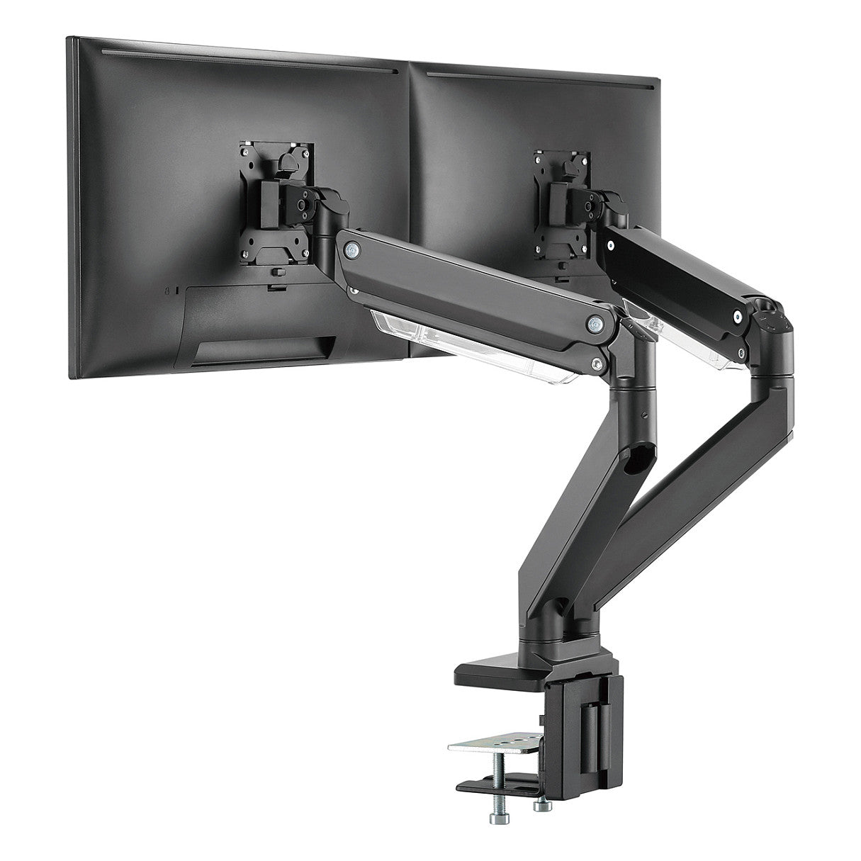 DIGITUS DA-90427 Tischhalterung für 2 Monitore 2x 35" 2x 15KG schwarz Gasdruckfeder DA-90427