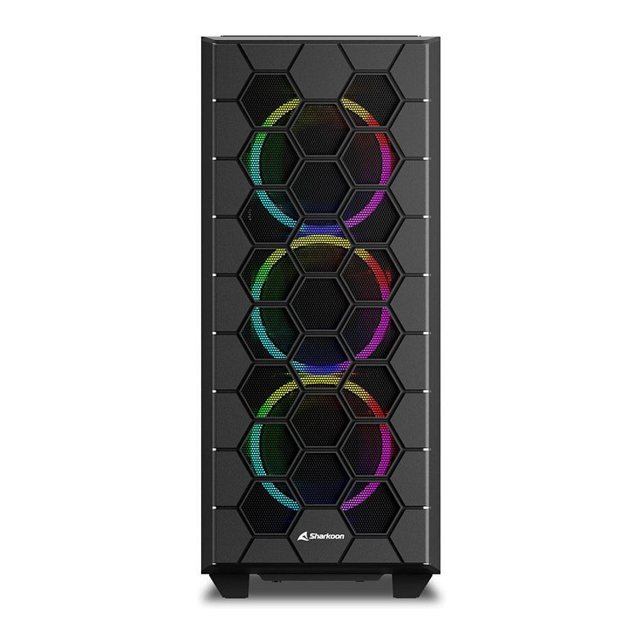 Midi Sharkoon HEX RGB Black