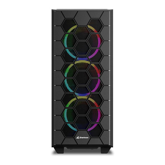 Midi Sharkoon HEX RGB Black